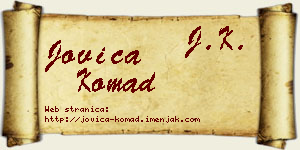 Jovica Komad vizit kartica